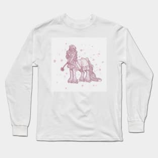 pastel pink aesthetic centaur girl Long Sleeve T-Shirt